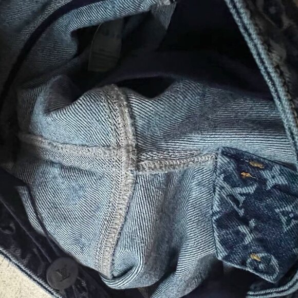 LOUIS VUITTON jacquard all-over print zip-up jeans - Picture 9 of 13